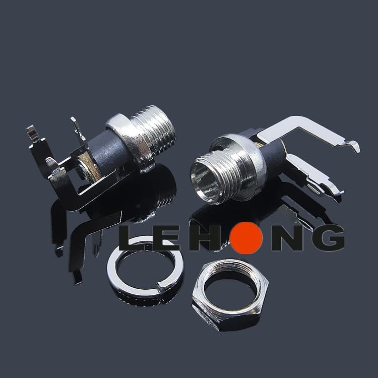 DC-5525-025BML-5.7 long pin bent pin/copper high temperature resistant/DC power socket/direct current DC socket