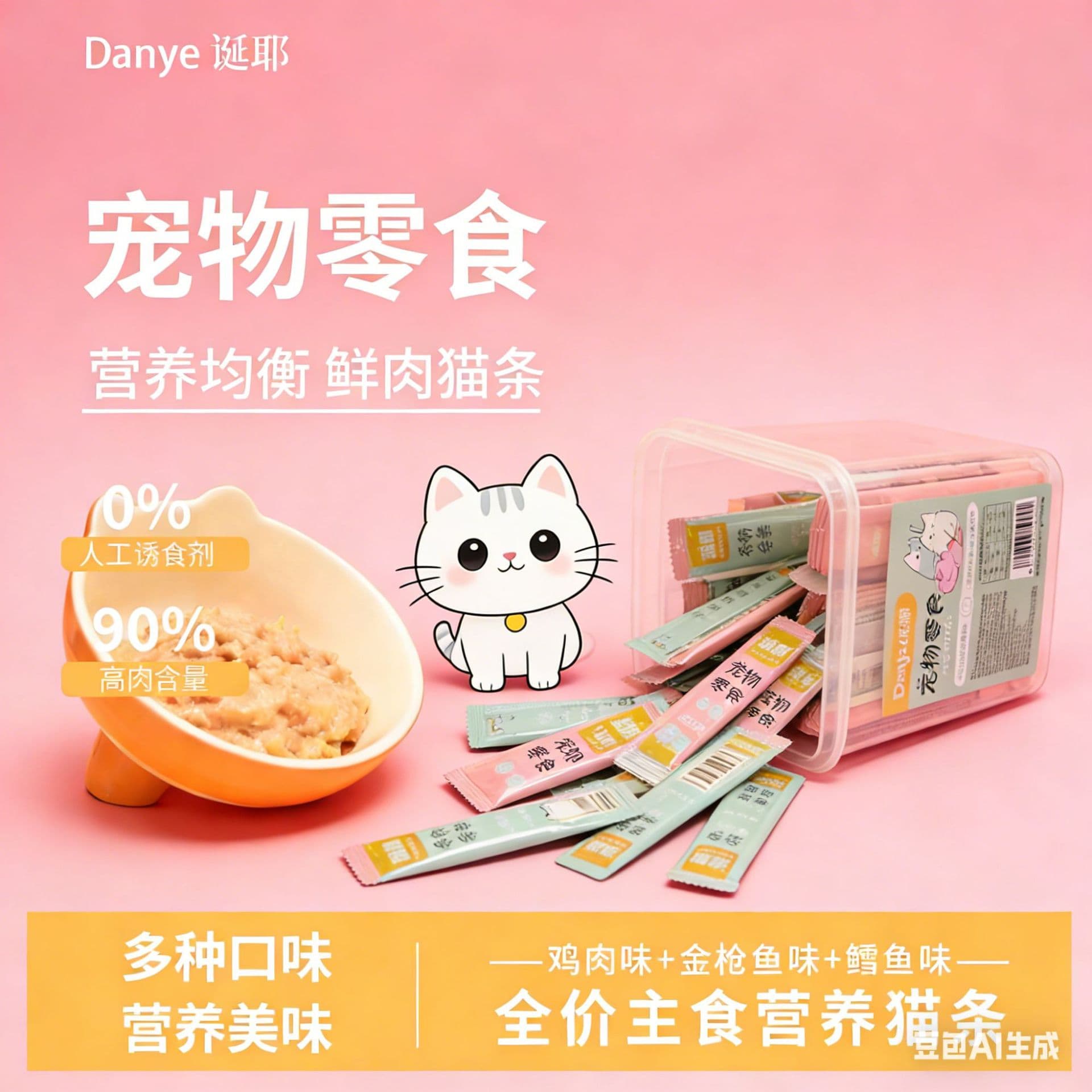 Shangchenggou Pet Food Cat Food Dog Food Drop Shipping Pet Snacks Cat Sticks Canned Food Nutritionally Balanced Natural Grain Main Food