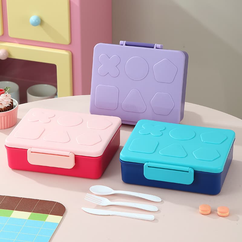 Compartment Sealed Bento Box Outdoor Fruit Lunch Box Student Fresh-Keeping Lunch Box Divided Portable Fresh Container 1800ml
