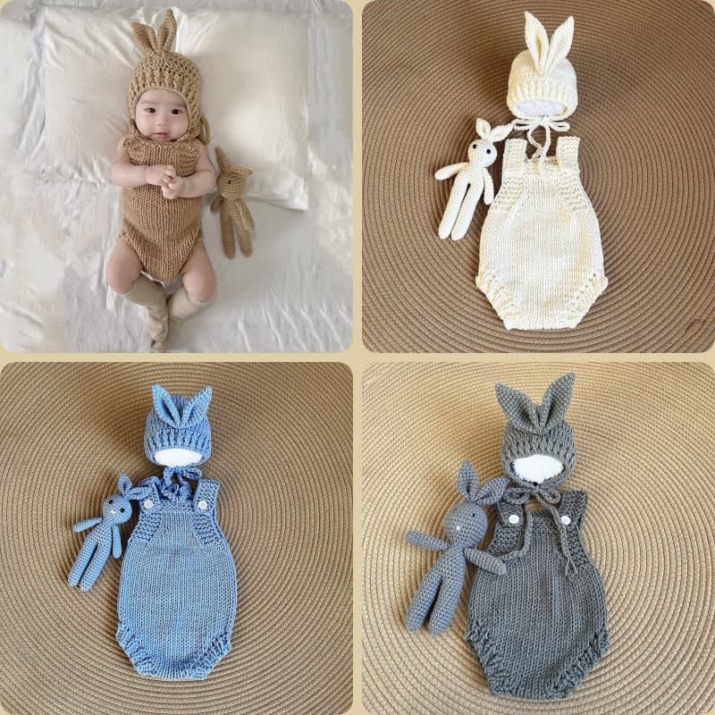 Newborn Full Moon Baby Hundred Days Photo Photography Clothing Studio Theme Rabbit Style Children's Clothing Baby Handmade Clothes