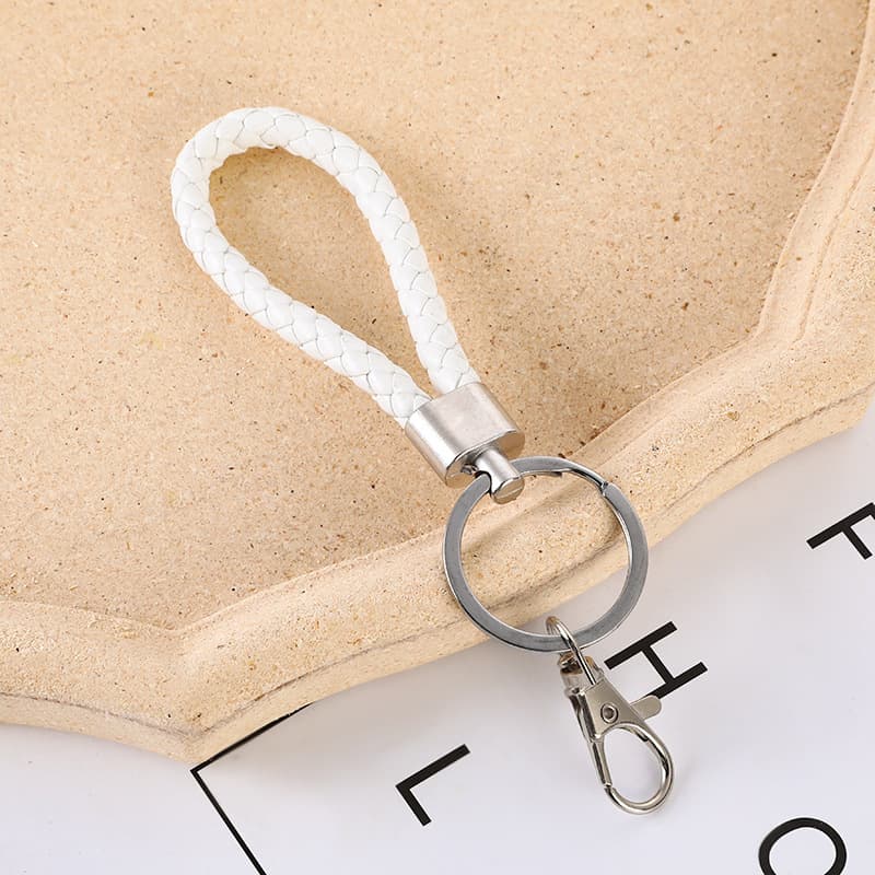 Keychain Short Leather Cord Hand Strap Pendant Card Holder Short Rope Card Case Keychain Pick-up Card Lanyard Wholesale
