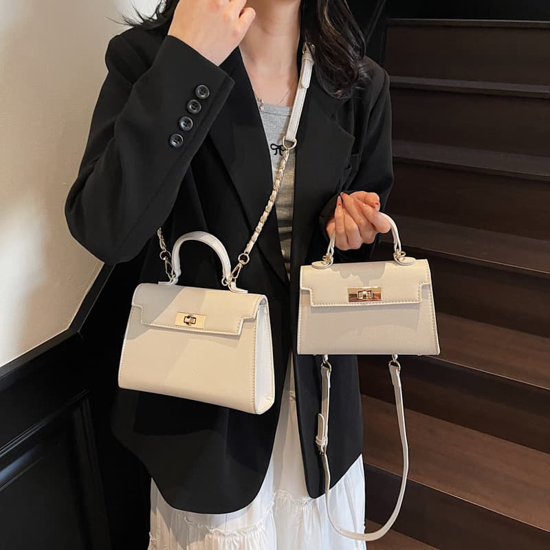 Super Popular Handbag Women Versatile 2025 New Spring Summer Fashion Textured Crossbody Small Bag Large and Small Sizes Kelly Bag