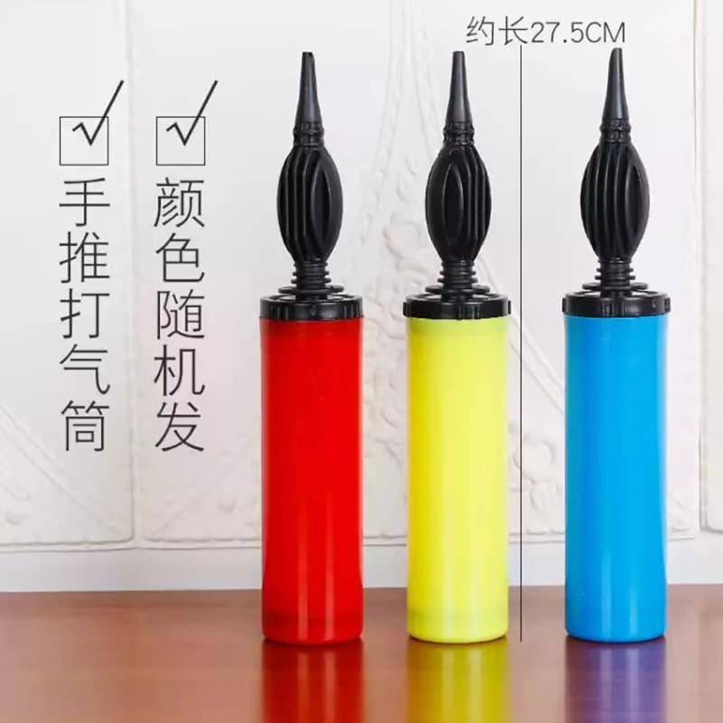 Factory Wholesale Manual Inflator Portable Hand-Push Foot-Pump High Pressure Medium Balloon Hand-Push Balloon Pump