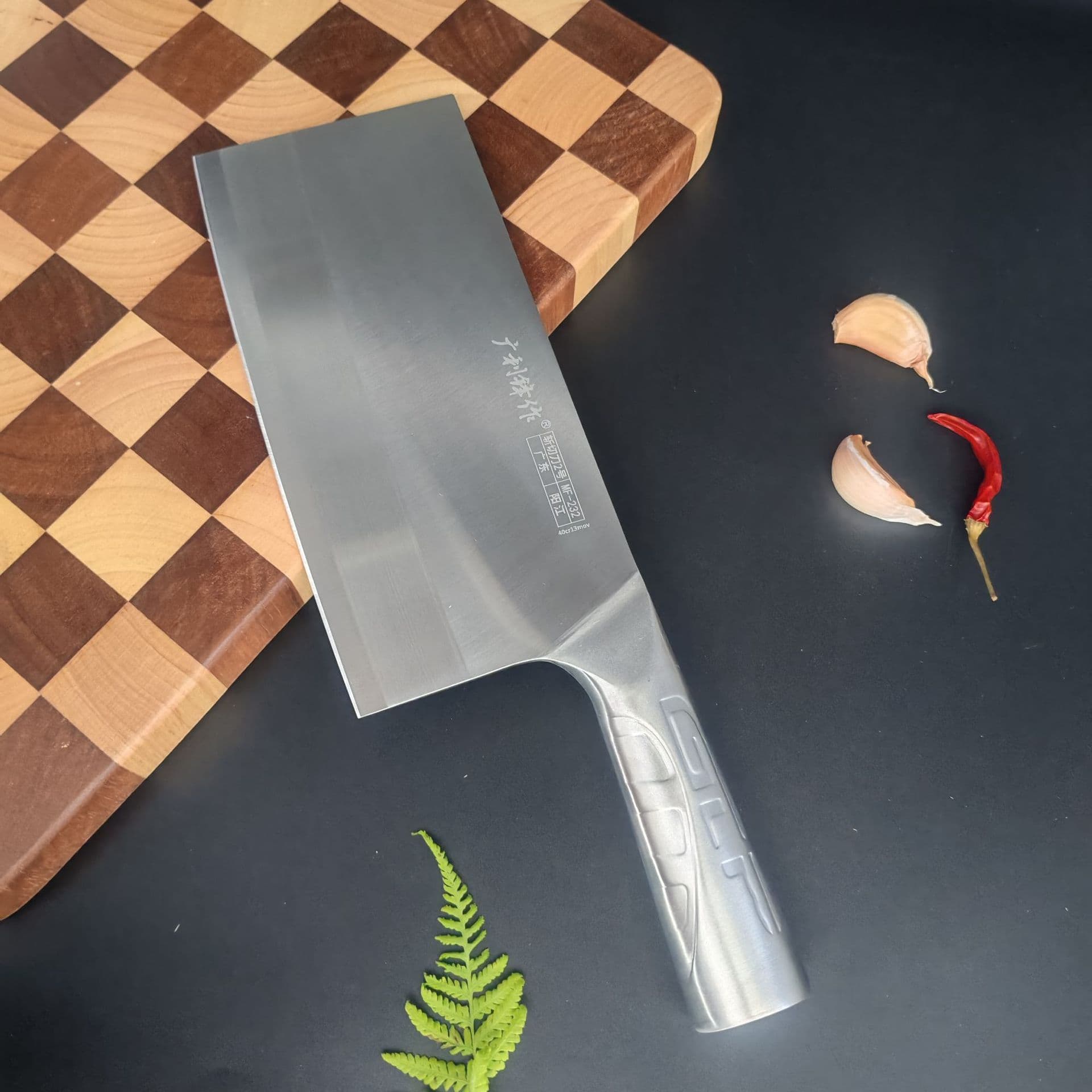 Yangjiang 40Cr Stainless Steel Kitchen Knife - Dual-Purpose High-Hardness Chopping and Slicing Knife