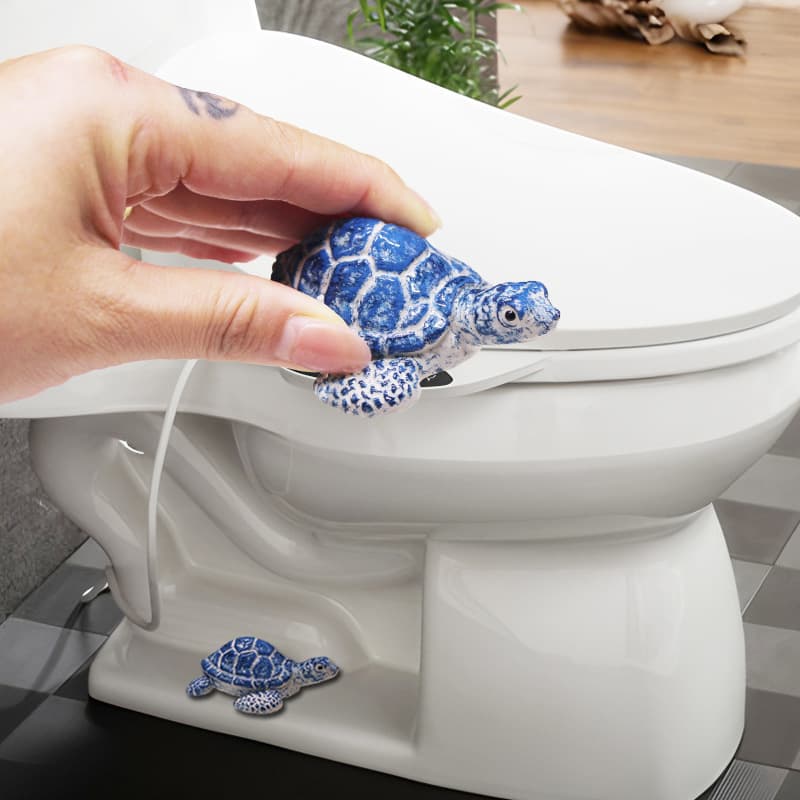 Creative Cross-Border New Hot Seller Toilet Turtle Bolt Cover Decoration Resin Cute Animal Home Ornament