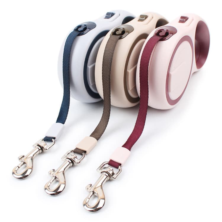 In Stock Fast Shipping Dog Automatic Retractable Leash Dual-Color Dog Rope Pet Supplies Fashionable Multi-Color