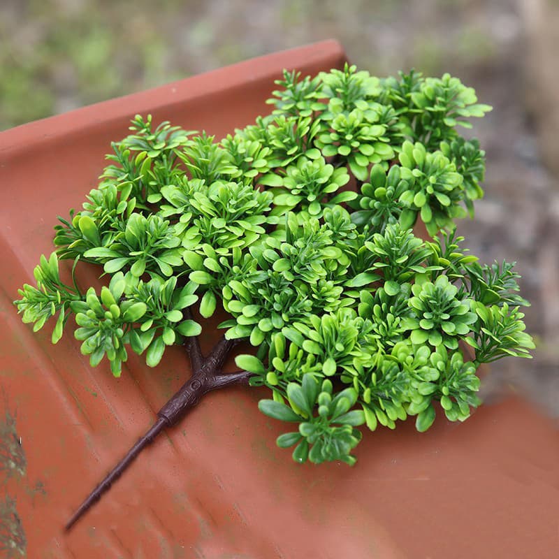 Pine Branch Artificial Pine Needle Chinese Welcome Pine Engineering Decoration Cypress Branch Leaf Podocarpus Cliff Artificial Pine Leaf