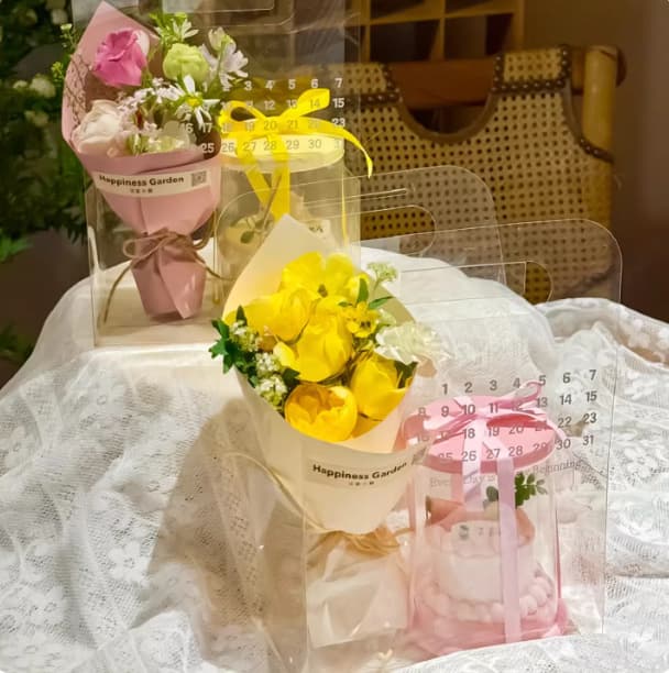 Mother's Day Valentine's Day 520 Festival Flower Bouquet Tote Bag Cupcake Box Mousse Cake Box Flower Gift Bag