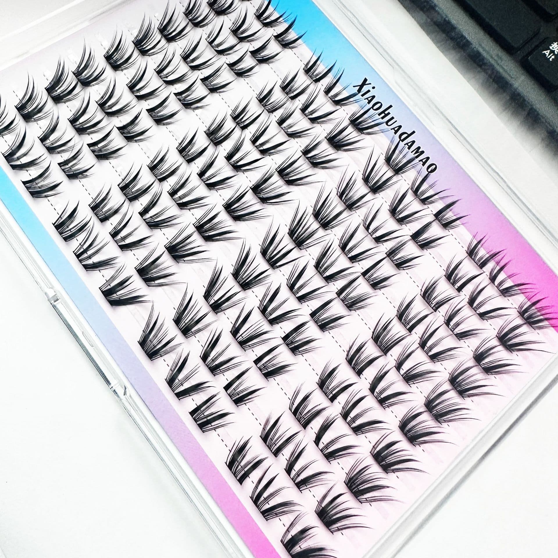 Foreign trade Xiaoxinzi large-capacity ten-row segmented false eyelashes boxed three-dimensional curling comfortable cross-border wholesale