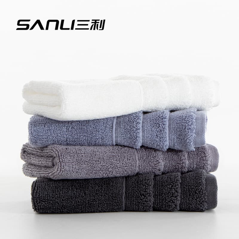 [New Square Towel] Sanli Solid Color Square Towel Children's Face Towel Baby Hand Towel Adult Absorbent Small Towel