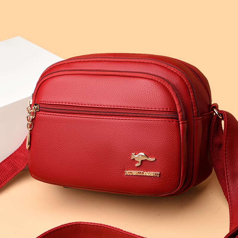Mom Bag 2026 New Style Shoulder Bag Soft Leather Versatile Middle-Aged Women's Crossbody Bag Gift for Mother-in-Law Women's Bag
