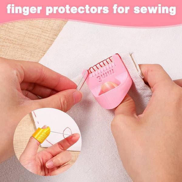 1 set Color: Pink + Gold Material: Plastic Edge sewing lock and sewing ruler, plastic sewing