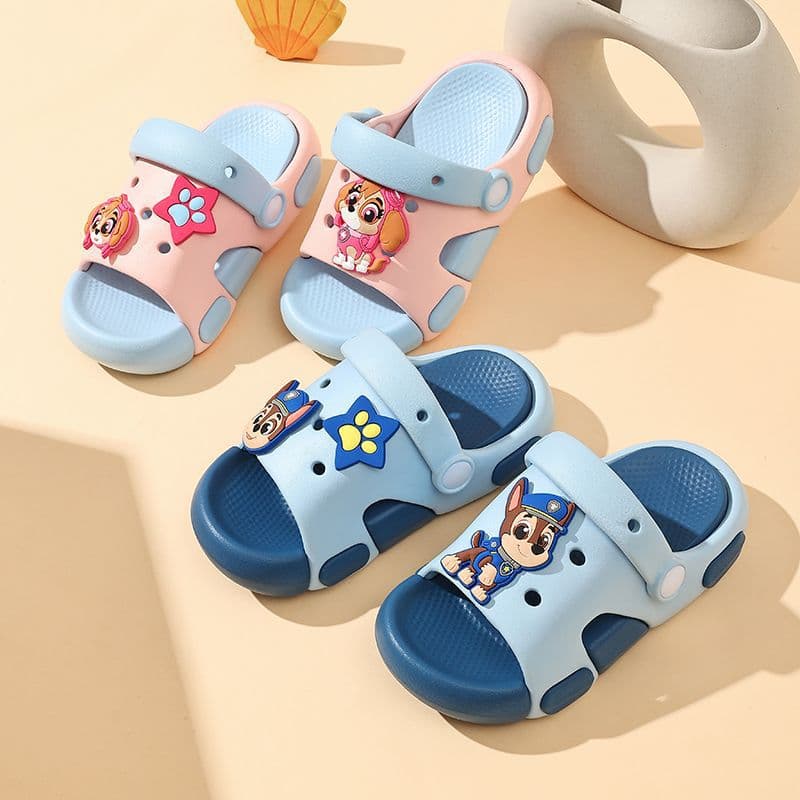 Paw Patrol Children's Slippers for Boys and Girls, Indoor Bath Home Slippers, Kids' Beach Sandals
