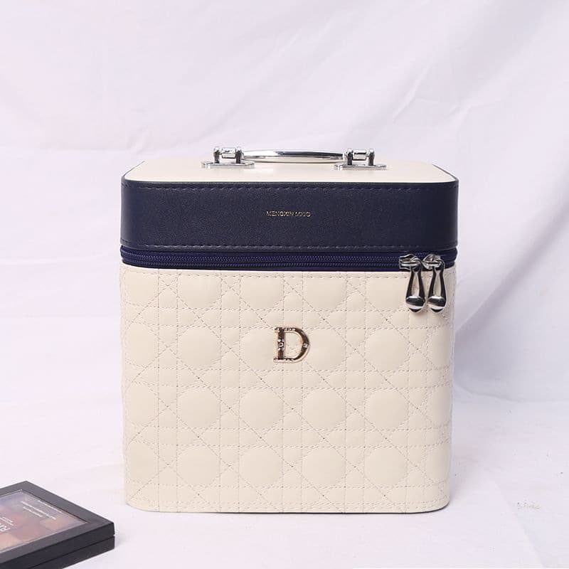 New Cosmetic Bag Fashionable High-Appearance Large-Capacity Portable Cosmetic Storage Box Handheld Case Waterproof for Travel