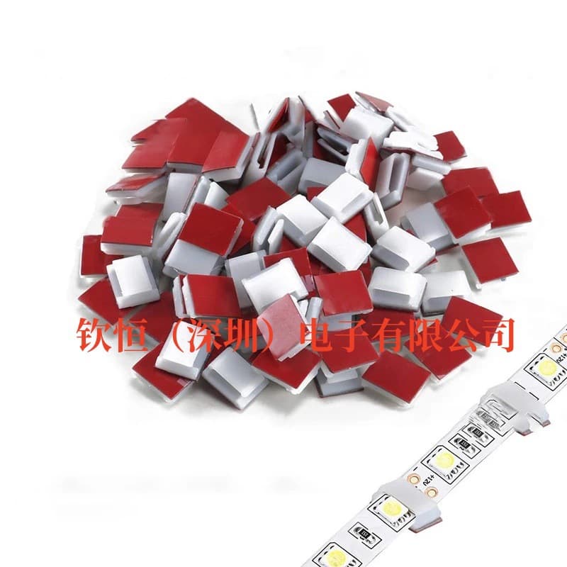 10mm LED Strip Fixing Clip Adhesive Cable Clamp Self-Adhesive Routing Clip NC1316 Wiring Clip