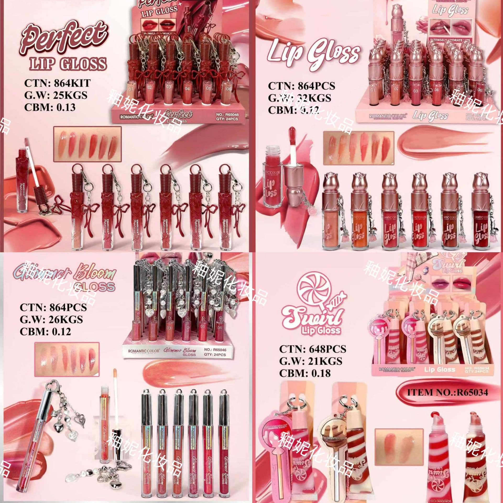Cross-Border Trade Romantic Color Velvet Matte Lip Gloss Long-Lasting Non-Fading Non-Stick Cup Lip Gloss