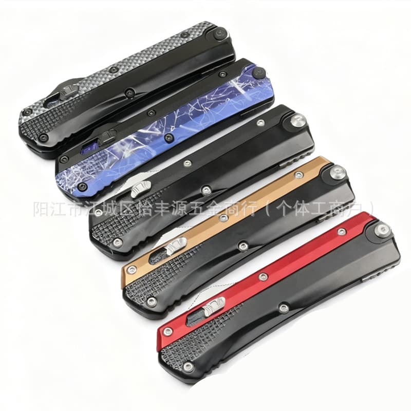 Outdoor Micro Technology Zombie Aluminum Alloy Handle Zinc Alloy Handle Outdoor Knife Portable Convenient Multifunctional Camping Knife