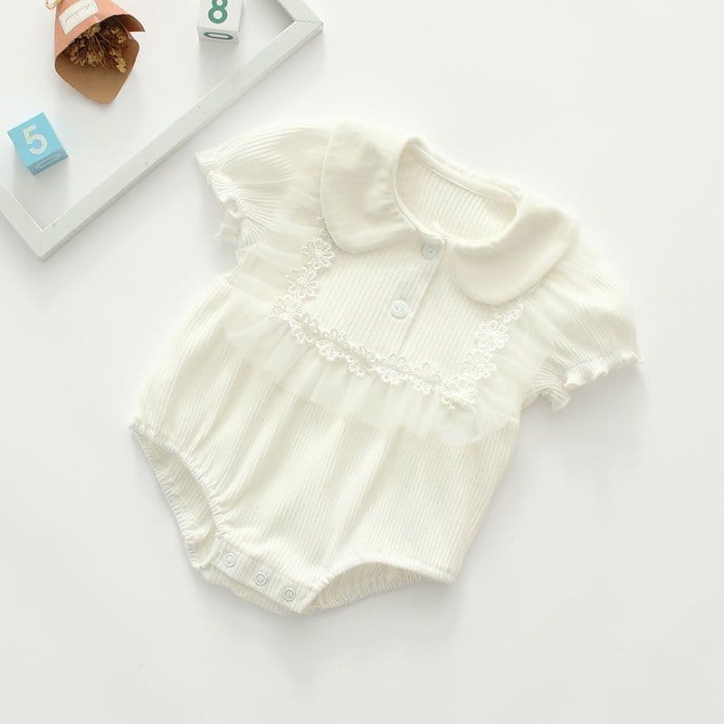 Baby Summer Triangle Romper Newborn Jumpsuit Infant Princess Bloomer 100 Days Category A Thin Jumpsuit