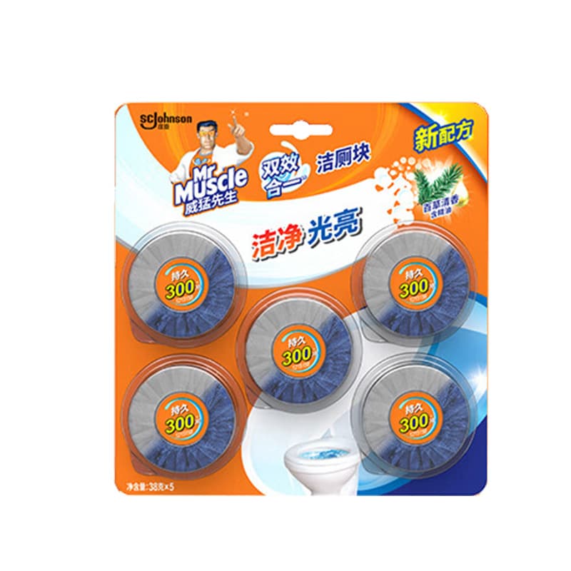 Mr. Muscle Fresh Scent Toilet Bowl Cleaner Household Value Pack Blue Bubble Cleaning Blocks Genuine Wholesale
