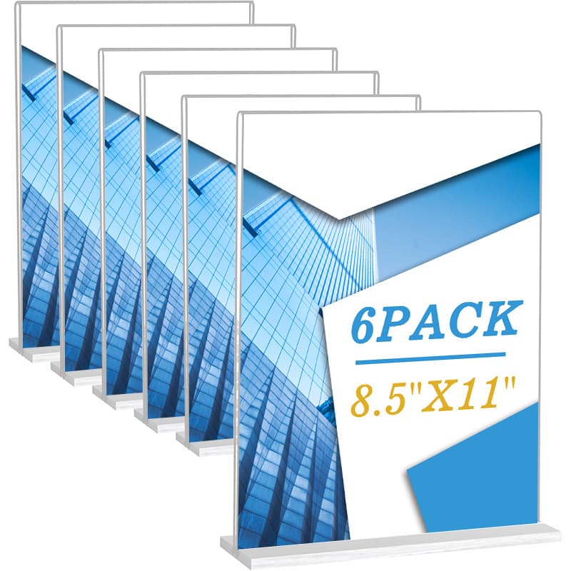 A4 Acrylic table card, double-sided transparent display; A5 Standee, pull-out table sign display board, signboard, advertising board.