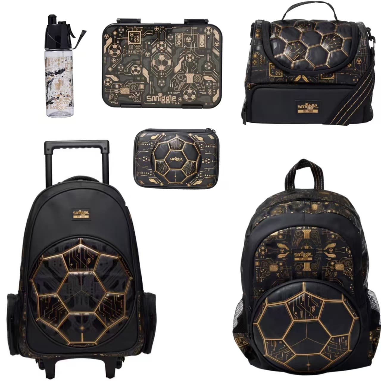 Australian smiggle school bag children's circuit football backpack primary school student backpack large capacity outdoor leisure bag