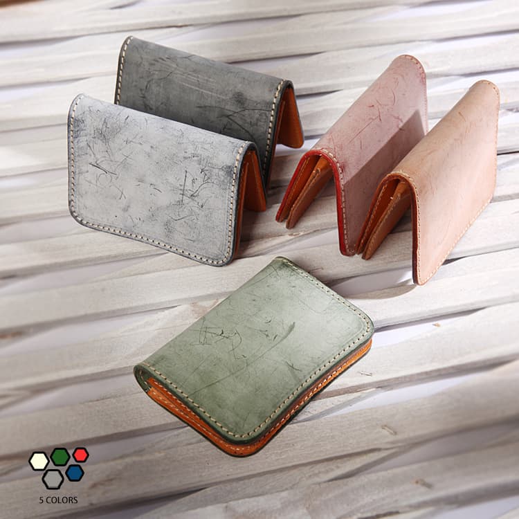 2023 New Style Japanese Style Leather Wallet Original Handmade Genuine Leather Cow Card Holder Coin Purse