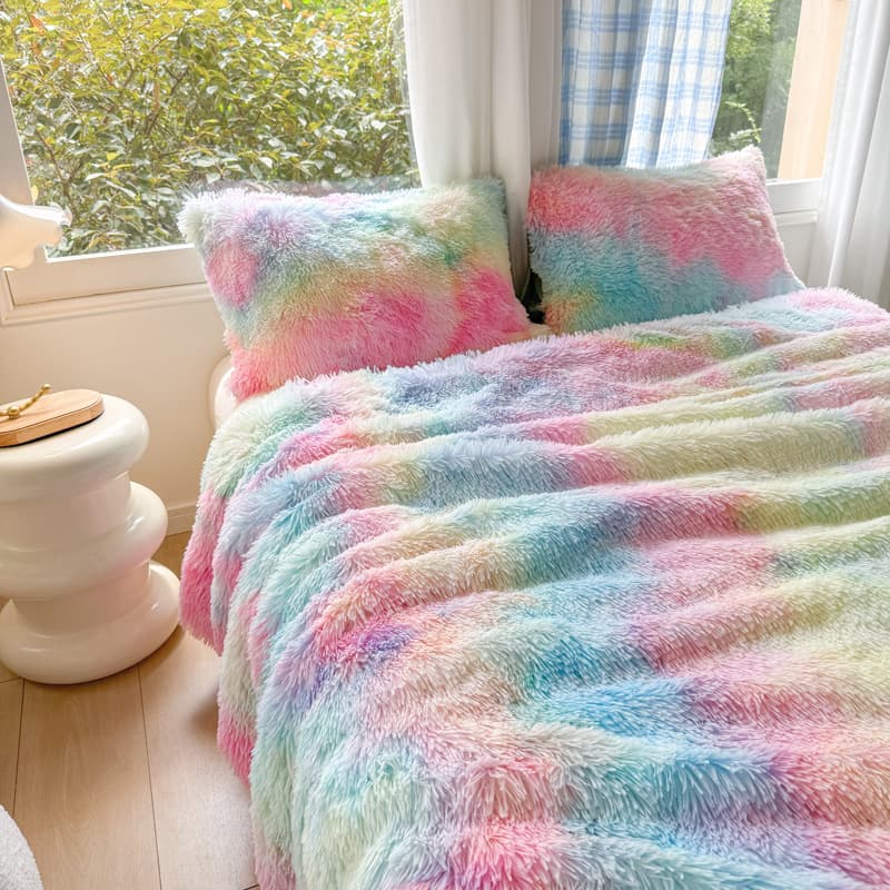 2026 New Rainbow Soft Blanket Multi-purpose Throw Tie-dye, Office Nap Blanket Hot Seller for Export