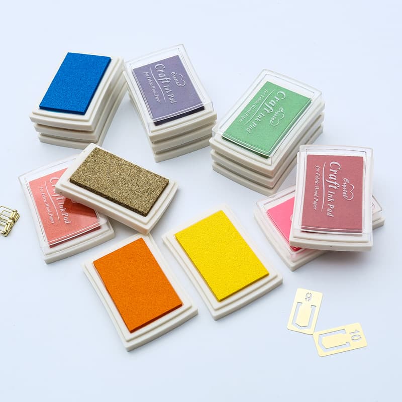 Large ink pad with concave waist, colored ink pad, finger painting, DIY rubber stamp, stamp companion, photo album, journal decoration