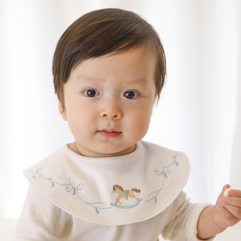 Heart Bib Class A Drool Bib 360-Degree Rotating Neck Bib Baby Feeding Bib for Newborns