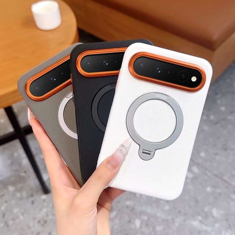 Case for Huawei Pura X View, Magnetic Stand Integrated Wireless Charging, Pura X View Leather Armor