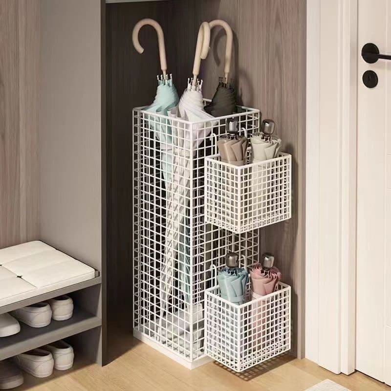 Household door umbrella storage solution, large capacity umbrella stand, commercial drainage storage rack, wholesale yoga umbrella holder