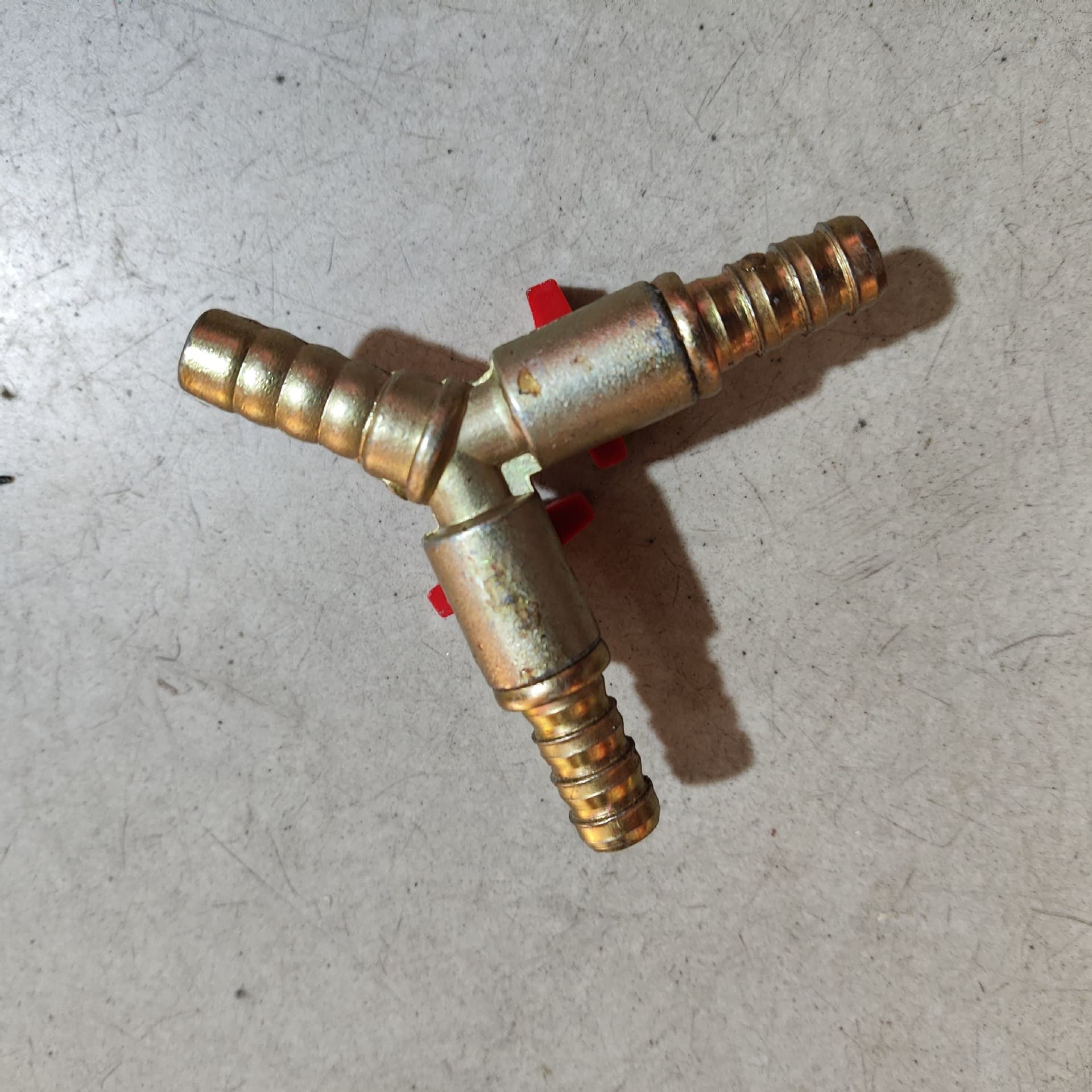 In Stock Wholesale Three-Way Valve Gas Stove Accessories Herringbone Three-Way with Switch Gas Three-Way Switch Valve