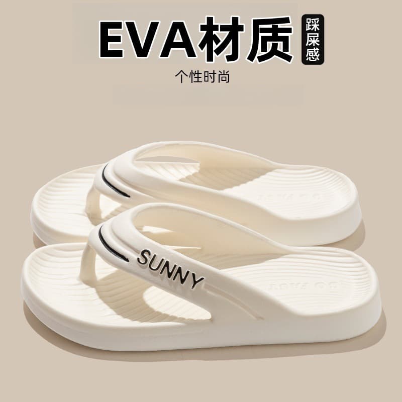 Men's EVA Flip Flops, Women's Outdoor Beach Sandals Toe Clip Slippers, Men's and Women's Sandals