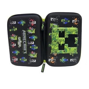 Australian Smiggle Pencil Case Minecraft Game 3D Lightweight Large Size for Primary School Kids