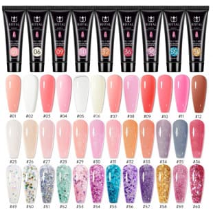 Nail Art Crystal Extension Gel Poly Gel Nail Extension 15ml UV No-Form Modeling Gel Cross-Border Supply