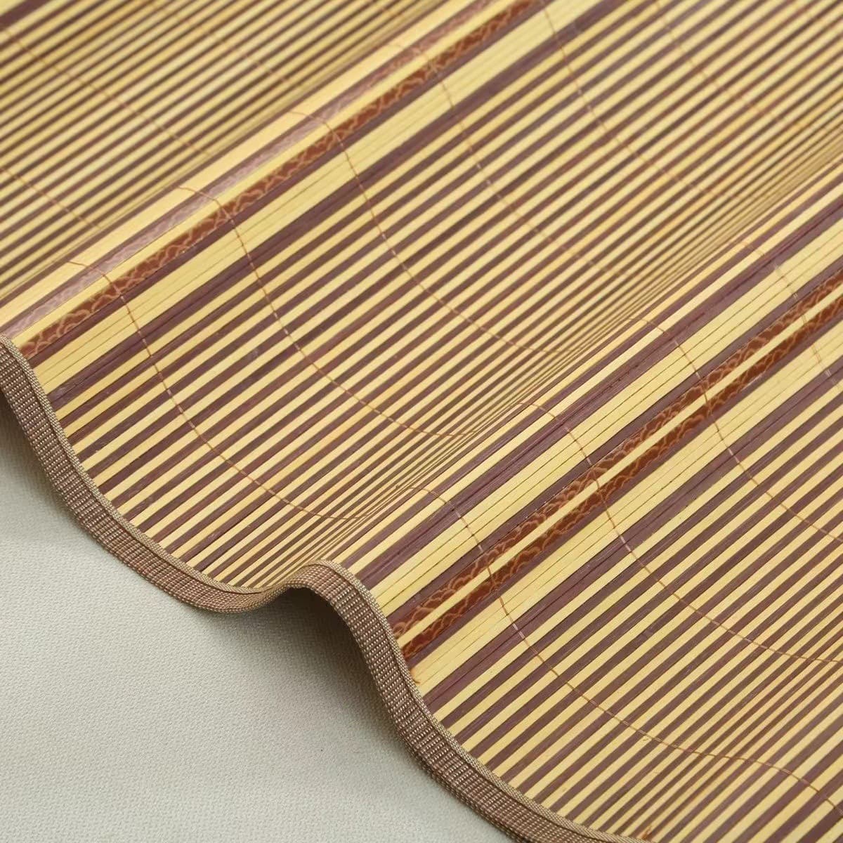 Factory wholesale bamboo mat double-sided gold brick cool mat 0.9m student single dormitory wool silk bamboo mat bamboo cool bamboo made.
