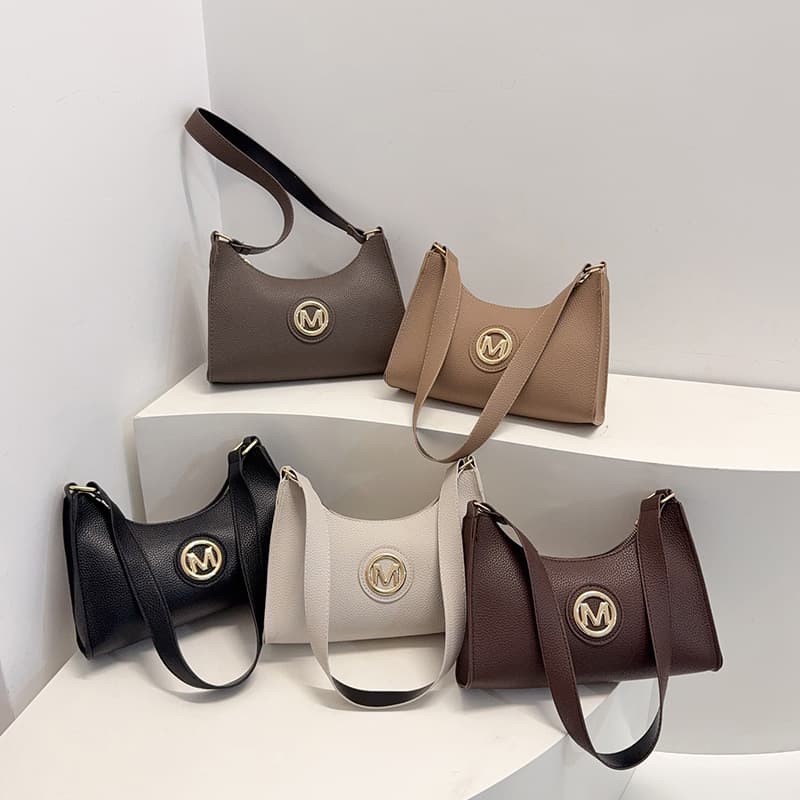 New Trendy Fashion Bag Women's Simple Personalized Commuting Bag Handbag Underarm Shoulder Bag
