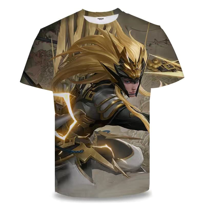 Honor of Kings Short-Sleeved Ma Chao Shenwei King T-Shirt Supreme Treasure Li Bai Han Xinlan Xiaoyao Student Clothing
