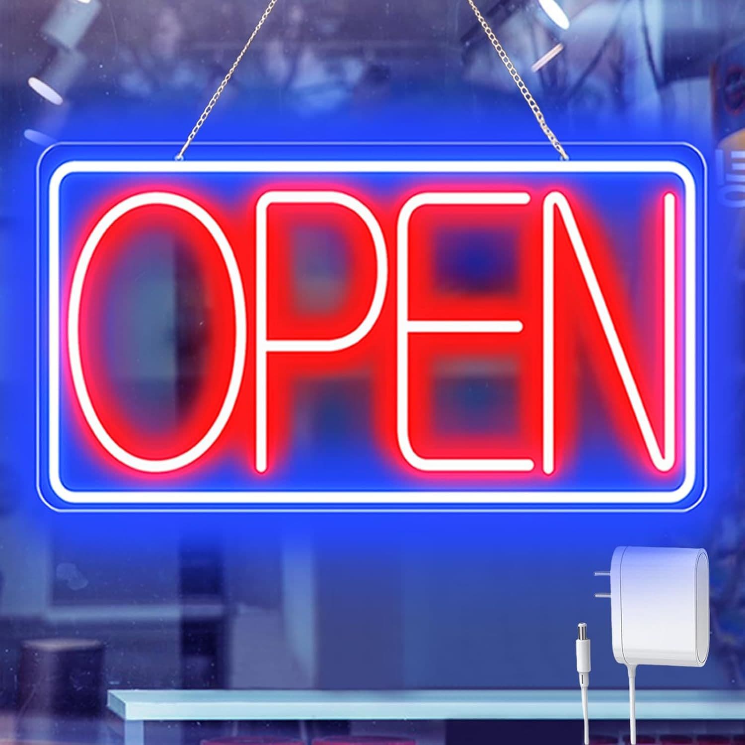 Amazon Best-Selling LED Neon Open Sign Dimmable Neon Light for Bar Cake Shop Decoration