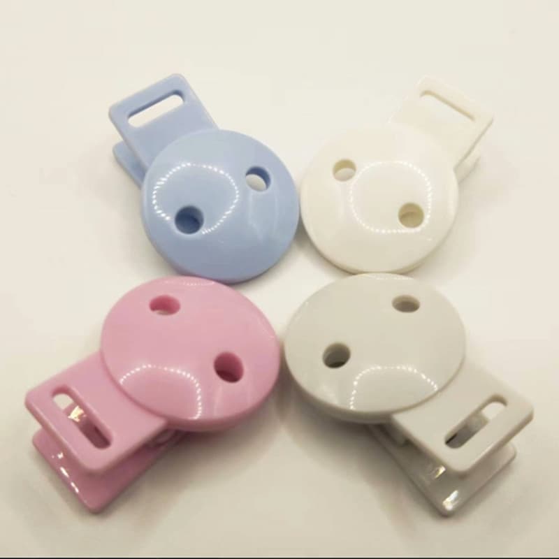 Baby Soothing Plastic ABS Pacifier Clip Anti-Drop Chain Accessory Bib Clip