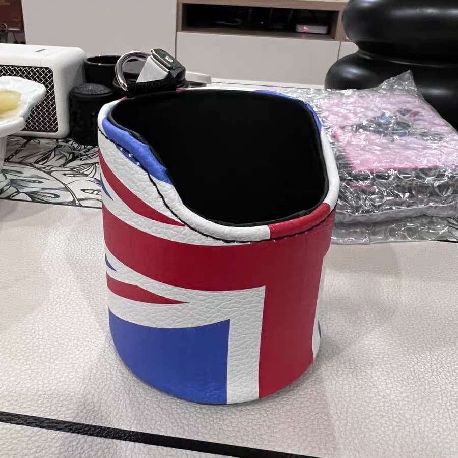 Union Jack Air Vent Storage Bag Luggage Organizer Box Phone Holder Trash Can Car Trash Bin