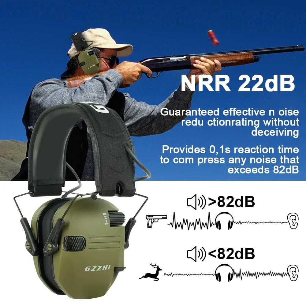 Tactical Headset with Noise Reduction, Outdoor Sports Portable Protection, Amazon Hot-Selling Hearing Protection