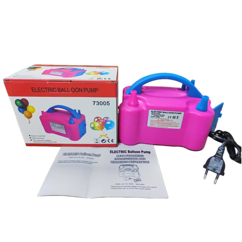 Electric Automatic Dual Hole Balloon Inflator Pump Home Decor Accessories Efficient Air Pump for Balloons Made in China