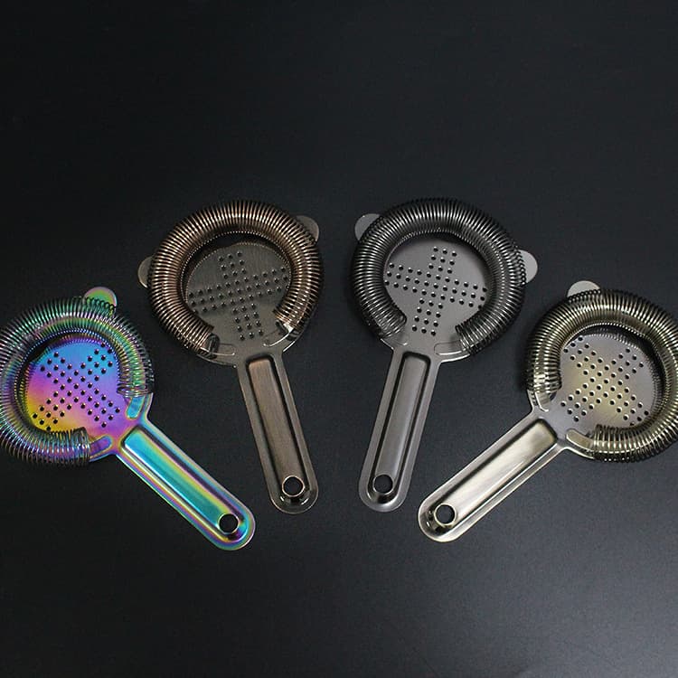 Cross-shaped 304 stainless steel ice strainer/ice separator, cocktail shaker, coffee/milk tea ice block, bar tool.