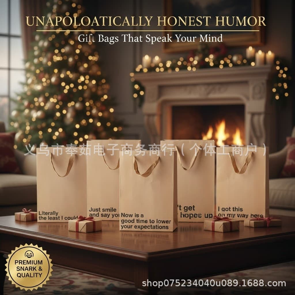 Cross-border personalized Snarky Gift Bag Funny Gift Bags paper bag satirical gift bag set