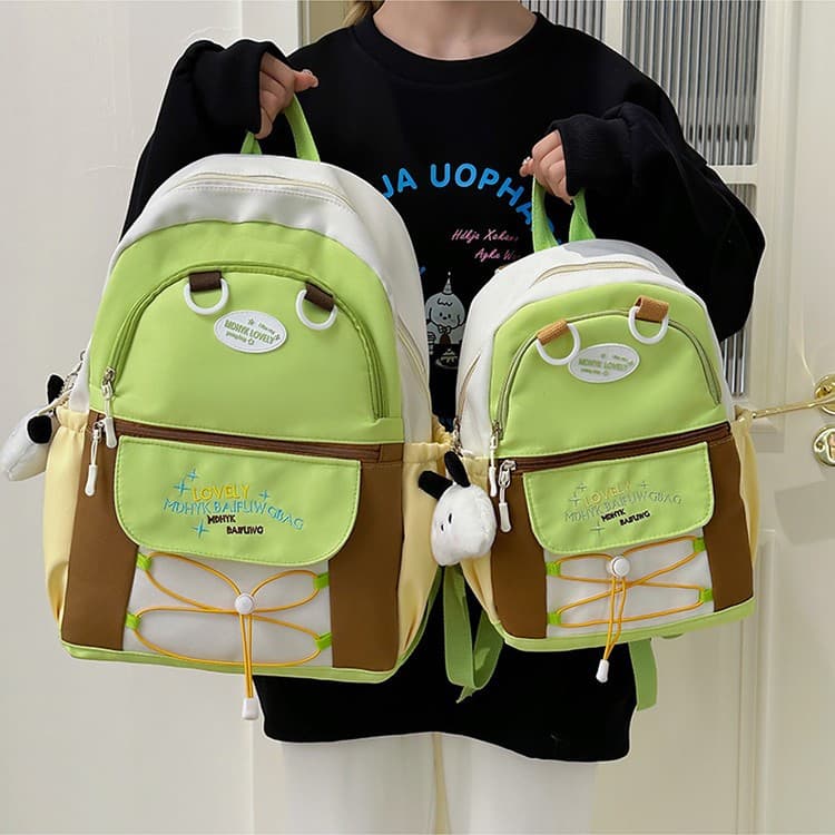 High-Appearance Cute Backpack for Women, Junior High, High School, and College Students, Casual Large-Capacity Backpack, Outdoor Travel Daypack