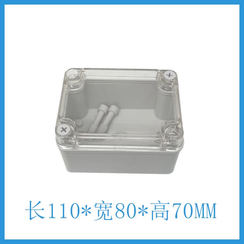 Transparent AG110*80*70 waterproof junction box ABS plastic box plastic shell terminal box power box