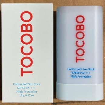 TOCOBO Sunscreen Stick Apply refreshing matte solid sunscreen SPF50+Cotton Soft SunStick