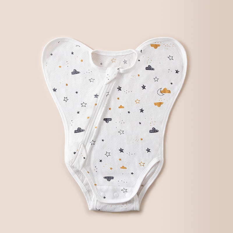 Newborn Baby Swaddle Wrap Anti-Startle Swaddle Blanket Cotton Sleep Sack Spring Summer