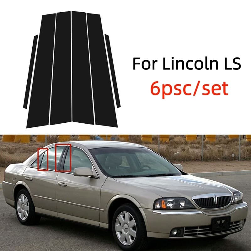 Suitable for 00-06 Lincoln LS modified special window trim Lincoln LS mirror center pillar sticker decorative strip